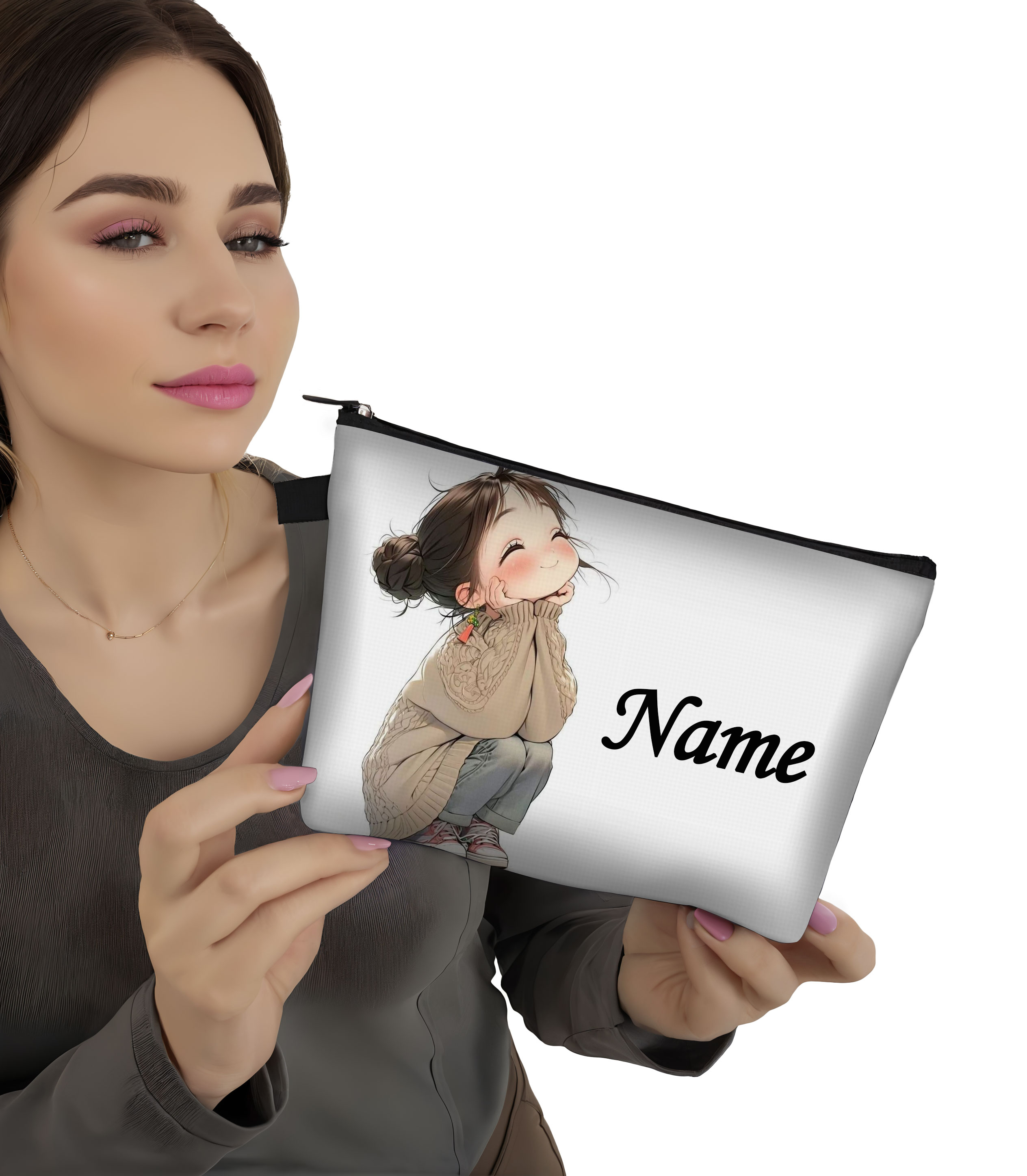 Custom Name Vintage Cute Girl  - Beauty Makeup Names บทวิจารณ์และราคา