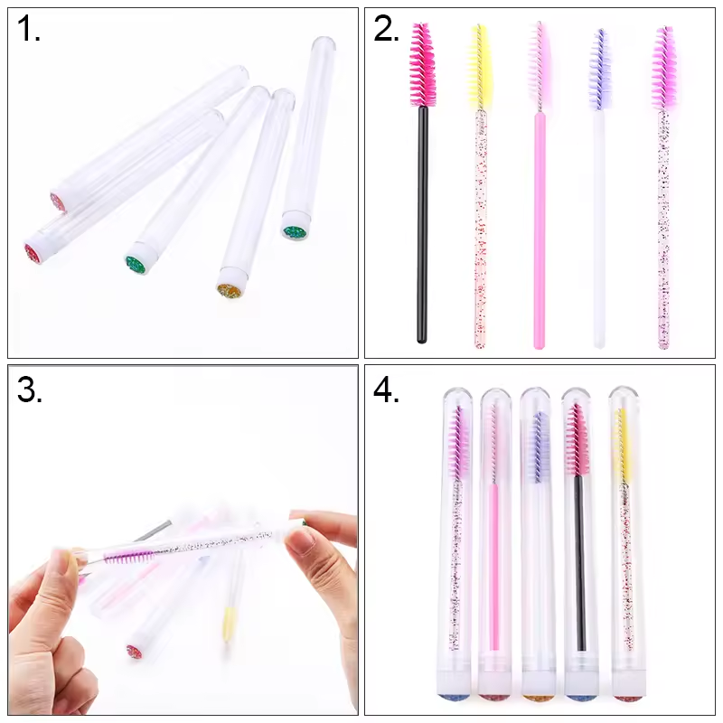 Eyelash Brush Tube With Eyebro - Beauty Makeup Wholesale บทวิจารณ์และราคา