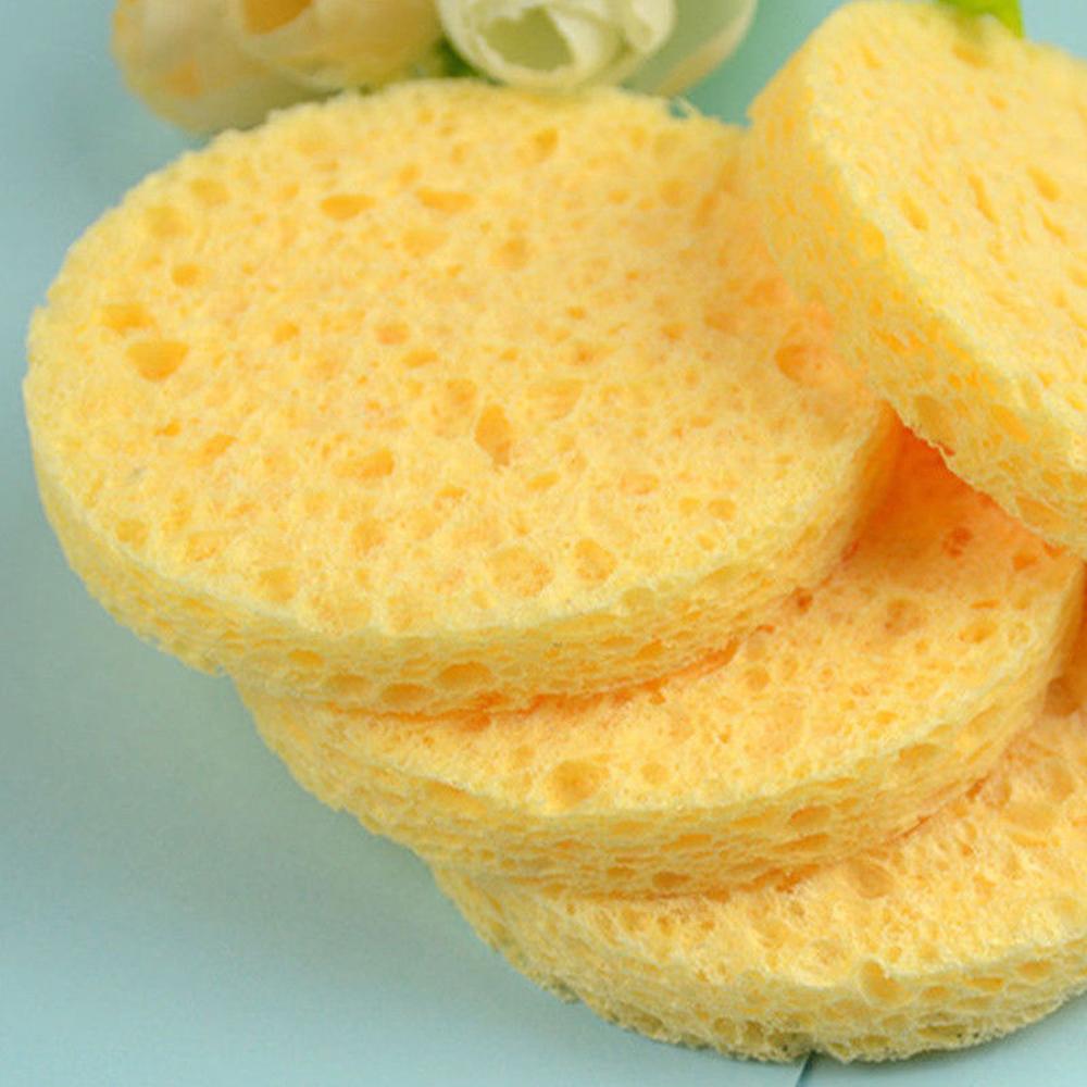 10pcs 6-9cm Yellow Face Round  - Beauty Makeup Vanity บทวิจารณ์และราคา