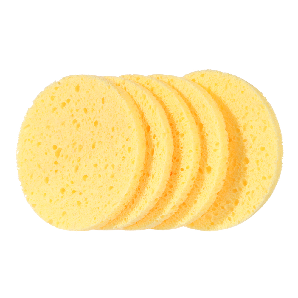 10pcs 6-9cm Yellow Face Round  - Beauty Makeup Vanity บทวิจารณ์และราคา