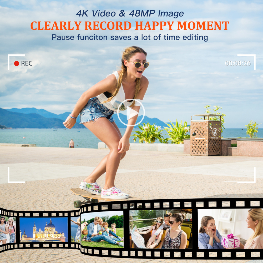 4K Digital Camera Auto Focus 4 - Beauty Makeup Camera บทวิจารณ์และราคา