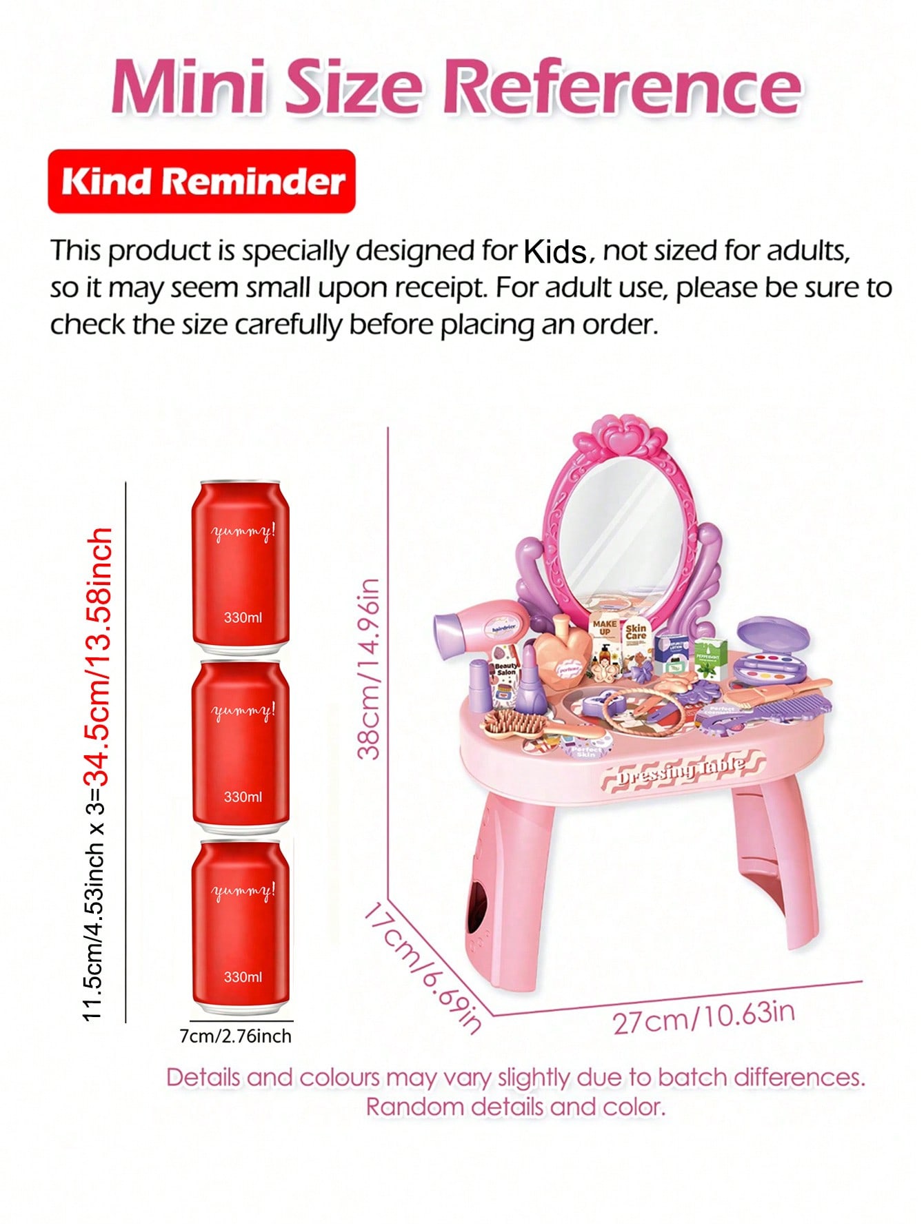 Kids Princess Vanity Dressing  - Beauty Makeup Girl บทวิจารณ์และราคา
