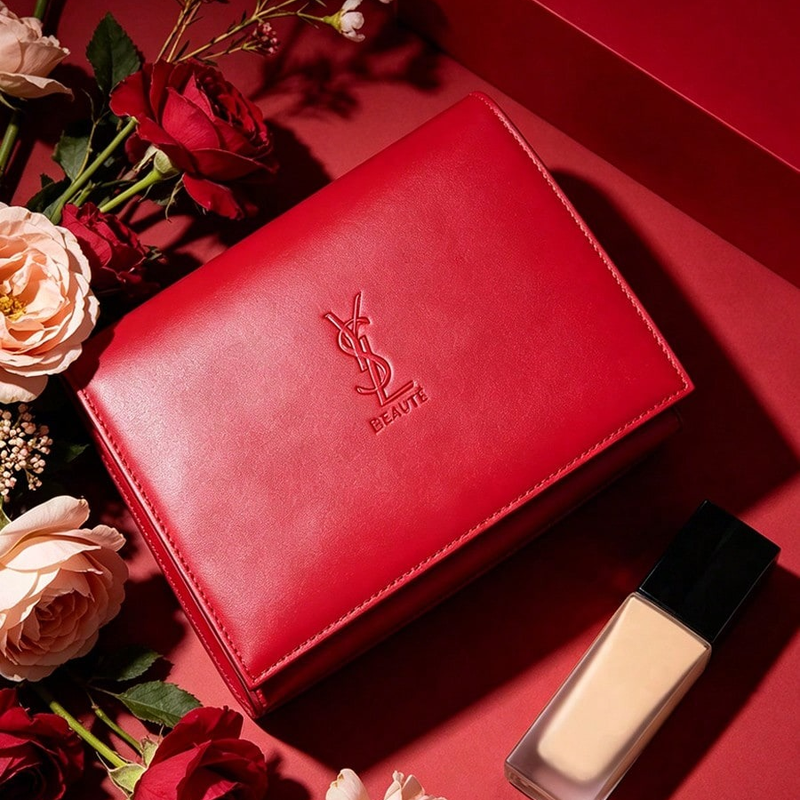 YSL’s Bag Elegant Red Quilted  - Ysl Beauty Makeup บทวิจารณ์และราคา