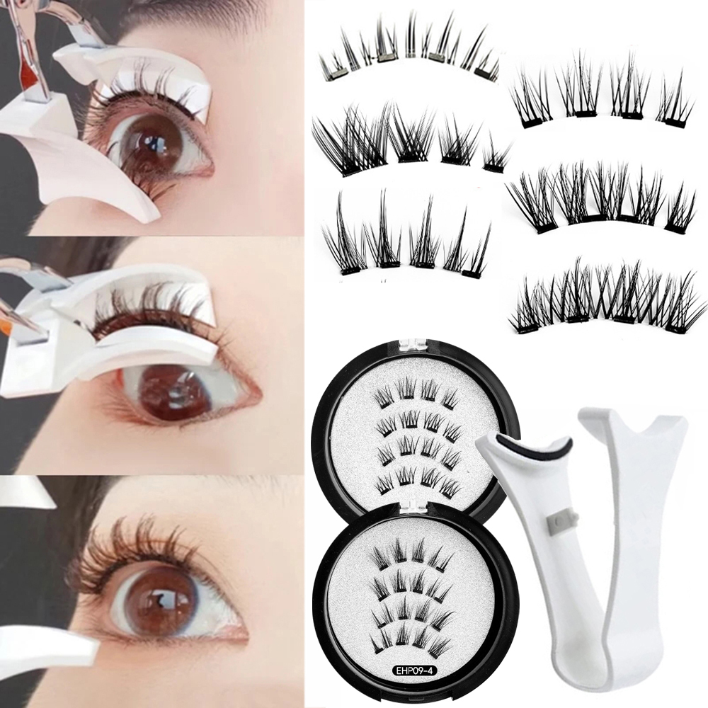 Glue-free Magnetic Eyelashes 3 - Beauty Natural Makeup บทวิจารณ์และราคา