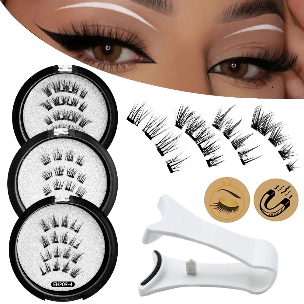 Glue-free Magnetic Eyelashes 3 - Beauty Natural Makeup บทวิจารณ์และราคา