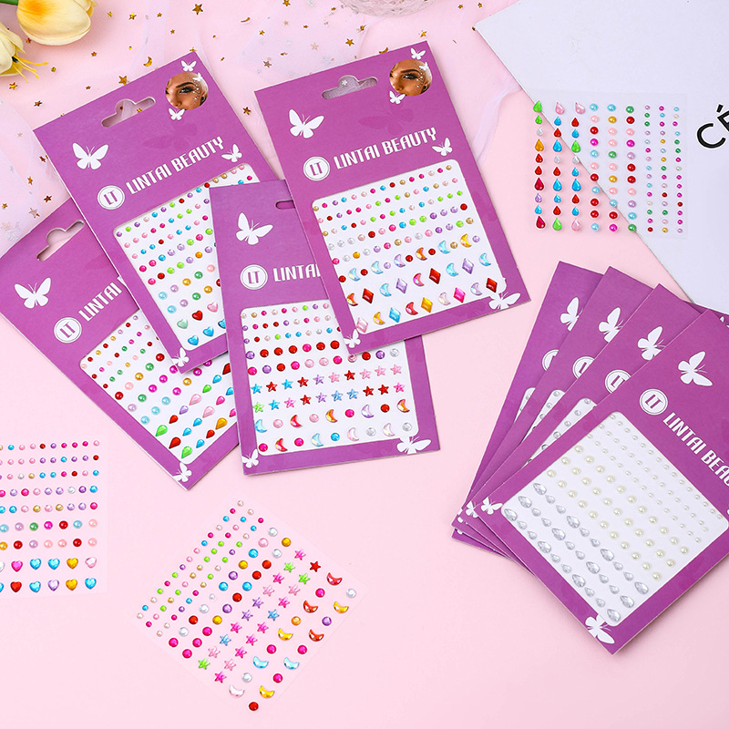 Hot Selling Face Gems Stickers - Beauty With Makeup บทวิจารณ์และราคา