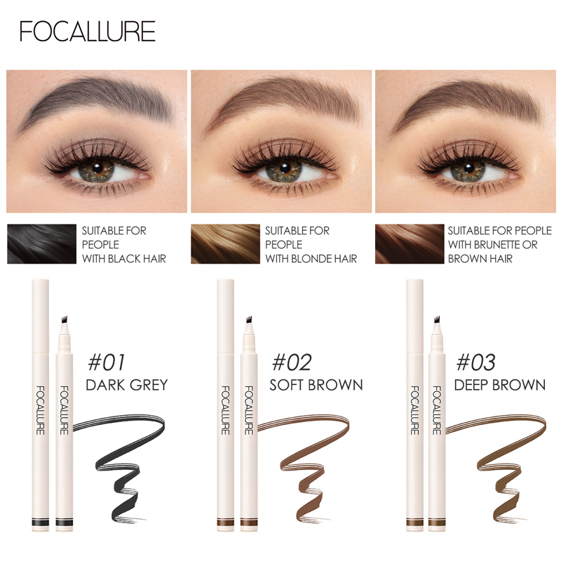 Wholesale FOCALLURE 4 Forks Ey - Eyebrow Pomade Pencil บทวิจารณ์และราคา