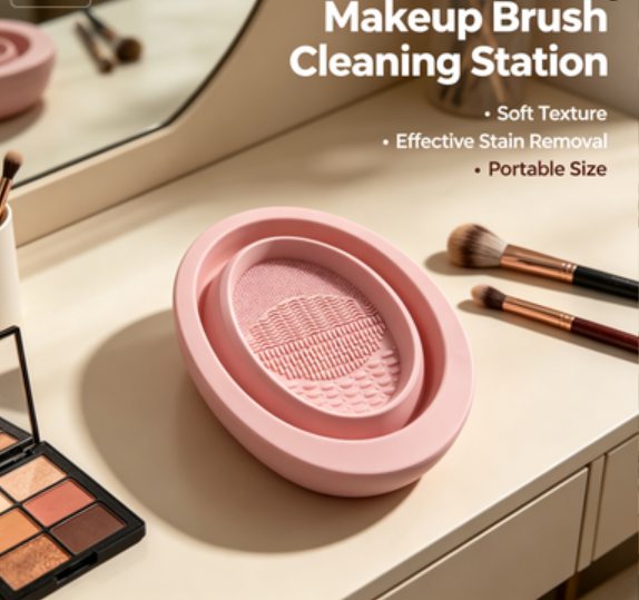 Flexible Silicone Makeup Clean - Cosmetic Sponge บทวิจารณ์และราคา
