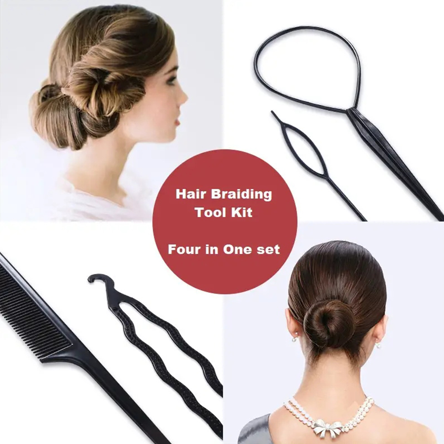 Elegant 4pcs Hair Braiding Too - Beauty Makeup Wholesale บทวิจารณ์และราคา