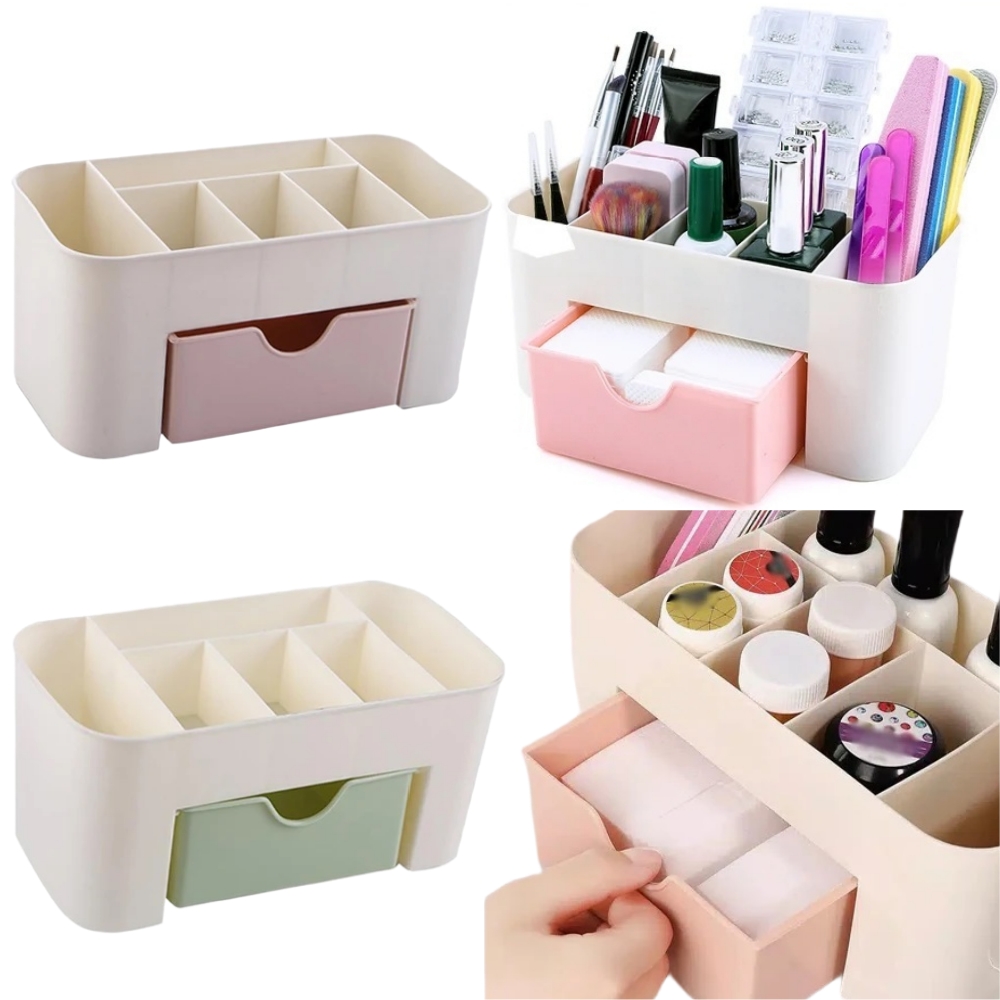 Nail Art Organizer Desktop Dra - Beauty Makeup Vanity บทวิจารณ์และราคา