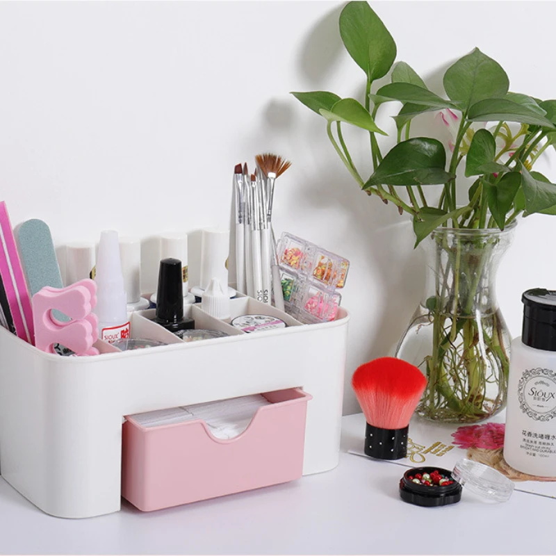 Nail Art Organizer Desktop Dra - Beauty Makeup Vanity บทวิจารณ์และราคา