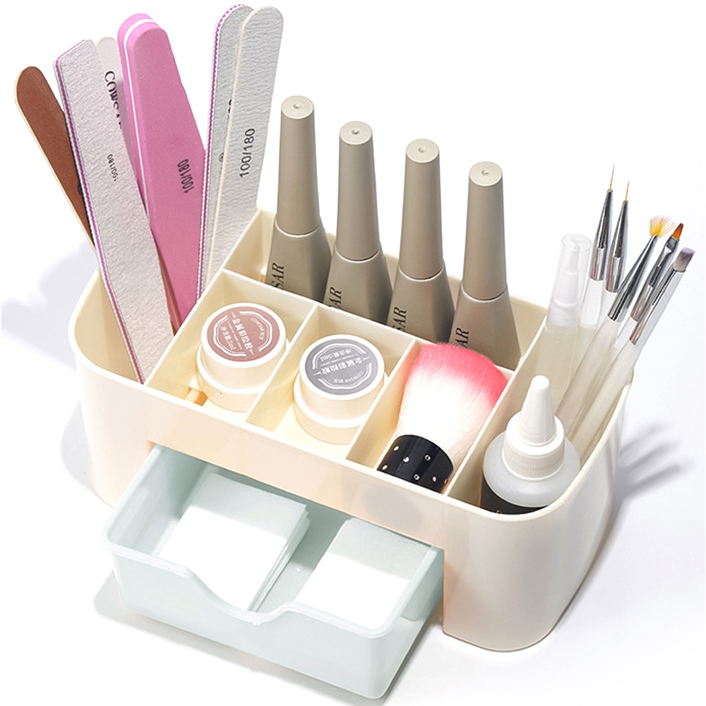 Nail Art Organizer Desktop Dra - Beauty Makeup Vanity บทวิจารณ์และราคา