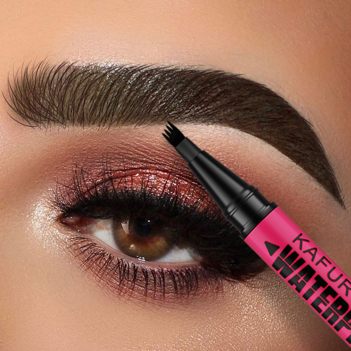 3-color Waterproof eyebrow pen - Eyebrow Pomade Pencil บทวิจารณ์และราคา