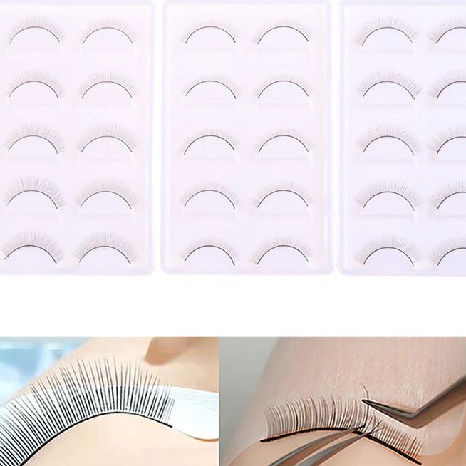 5Pairs Practice Lashes  Eyelas - Beauty Makeup Training บทวิจารณ์และราคา