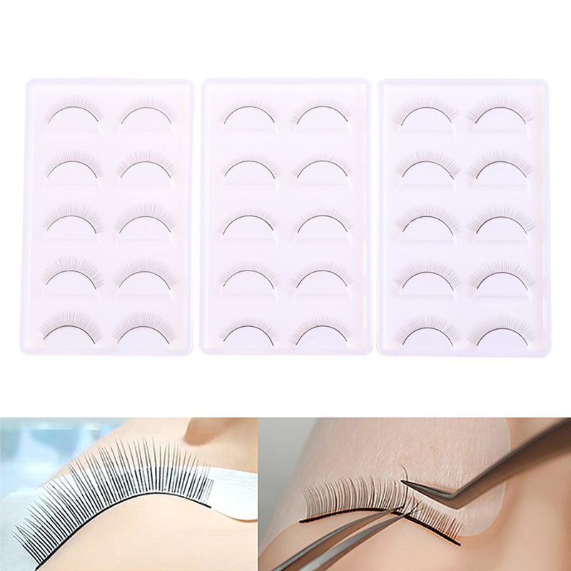 【5Pairs Practice Lashes Eyelas - Beauty Makeup Training บทวิจารณ์และราคา
