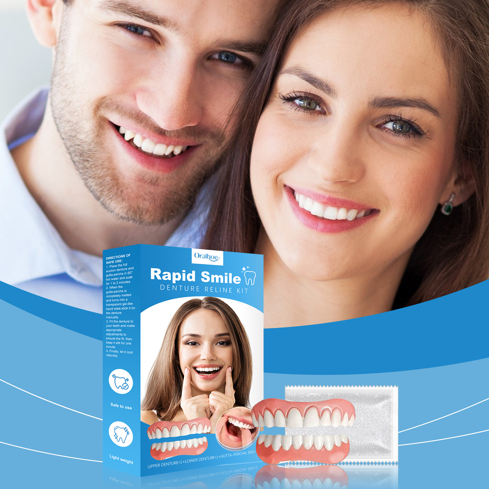 Cosmetic Tooth Veneer Kit - De - Beauty Makeup Products บทวิจารณ์และราคา