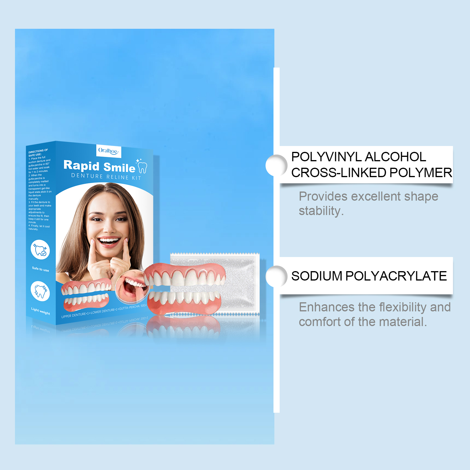 Cosmetic Tooth Veneer Kit - De - Beauty Makeup Products บทวิจารณ์และราคา