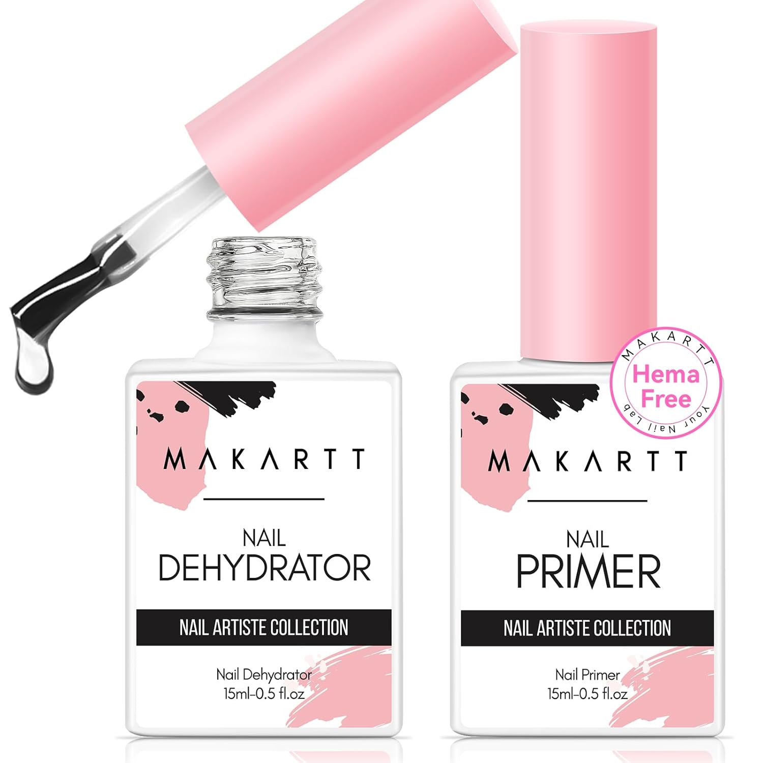 2Pcs Acid Free Natural Nail Pr - Nail Dehydrator Primer บทวิจารณ์และราคา